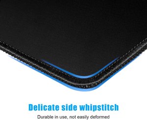 Materiale lavabile in gomma antiscivolo sfuso con tappetino per Mouse nero personalizzato in tessuto di Lycra con bordo cucito per computer portatili - Product Image 6