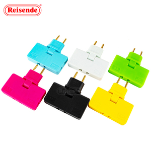 EU-Stecker konverter Eins in drei 180-Grad-Verlängerungsstecker Multi-Stecker Mini Slim Wireless Outlet Adapter - Product Image 4