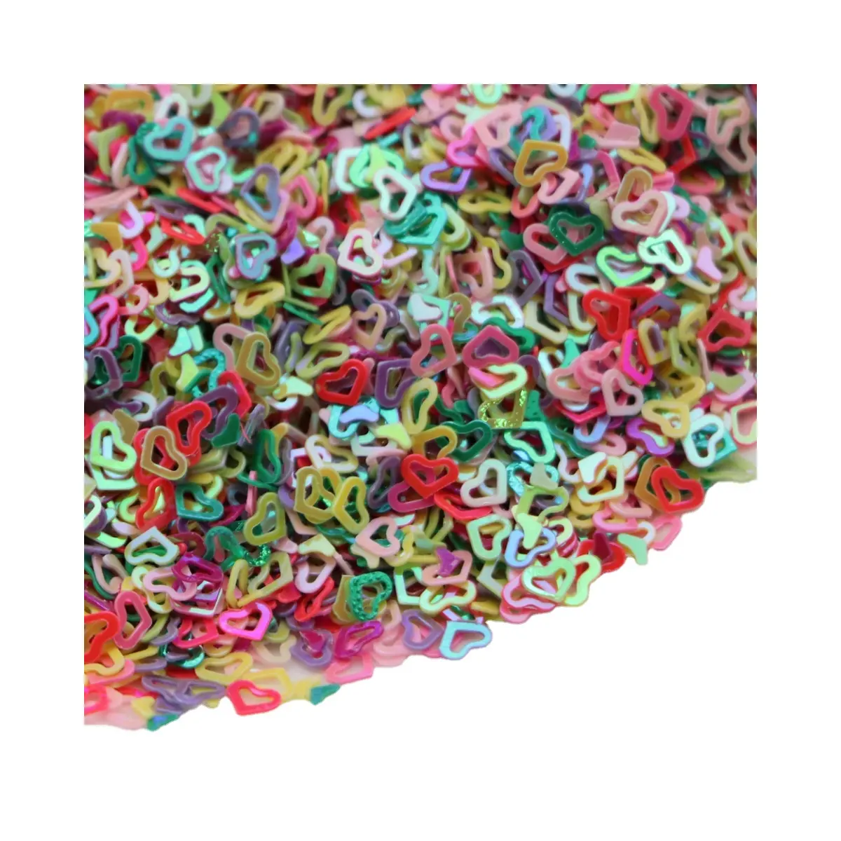 4 millimetri a Forma di Cuore Vuoto PVC Allentato Paillettes Glitter Paillettes Per Arte Del Chiodo Del Manicure Della Decorazione di Cerimonia Nuziale Confetti