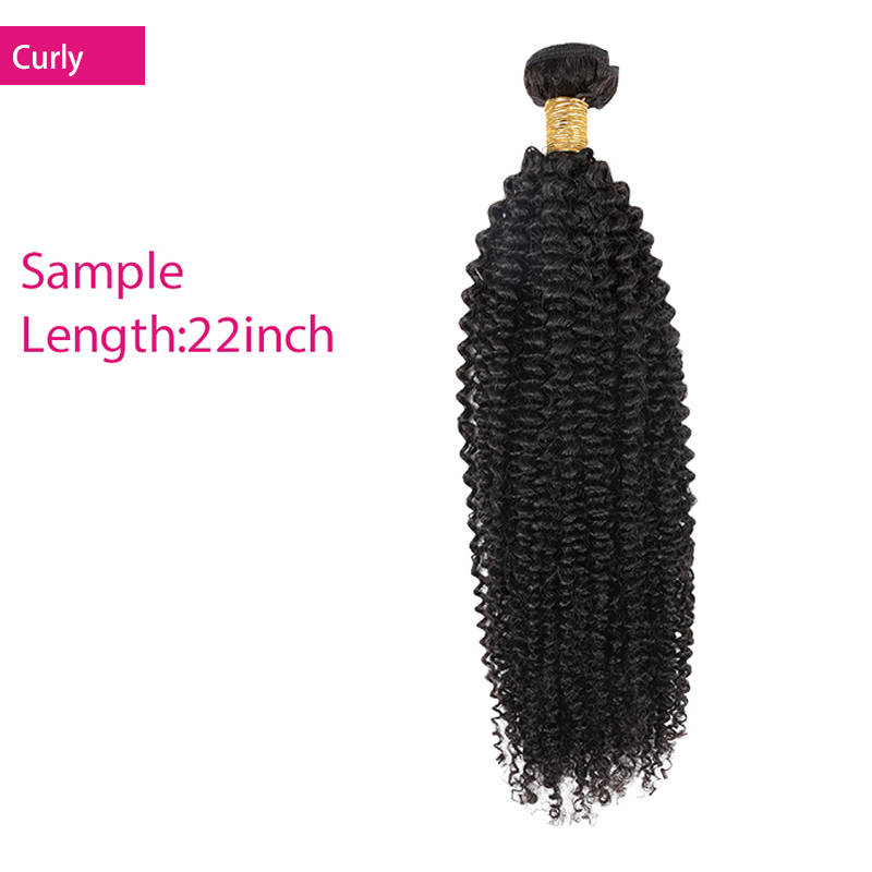 Curly-22 pouces-échantillon