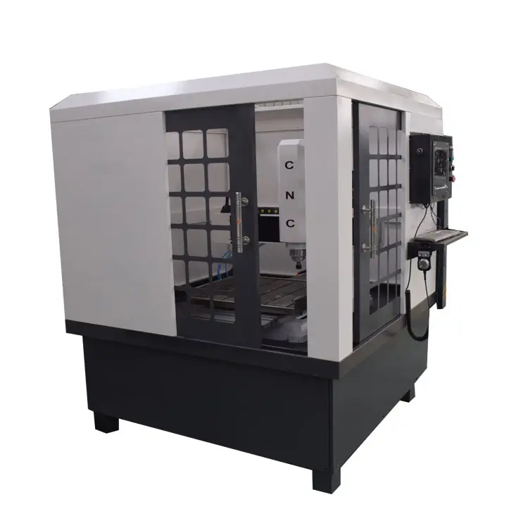 Máquina de moldeo de acero al carbono 3D 6060 cerrada para insignia Cnc Metal grabado Cnc máquinas enrutadoras máquina de grabado de Metal