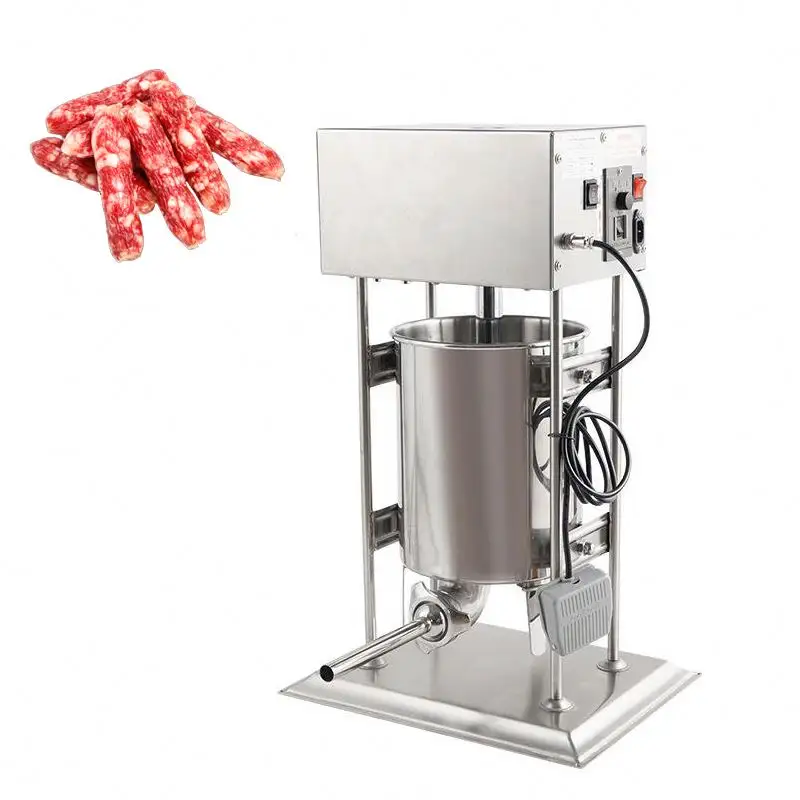 Fábrica feita salsicha fazendo máquina saucisse stuffer vácuo automático salsicha enchimento stuffer/salsicha