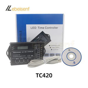Programmier barer LED-Zeit regler DC 12V 24V 5-Kanal 20A Common Anode Aluminium TC420 TC421 WiFi-Dimmer für RGB CCT-Licht leiste - Product Image 6