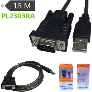 批发1.5米USB 2.0 A公到RS232串行DB9 9针公适配器电缆，带PL2303RA，用于RS232外围产品 - Product Image 3
