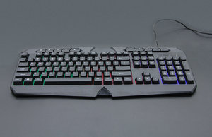 Factory OEM Hot Sale Colorful Backlit Membrane Gaming <strong>Keyboard</strong> 104 Keys Rainbow Backlight Gaming <strong>Keyboard</strong> with Multimedia Keys - Product Image 2