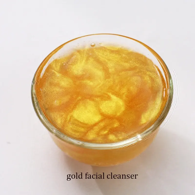 Gold cleansing gel remove acne Oil control hydrating whitening facial cleanser gel