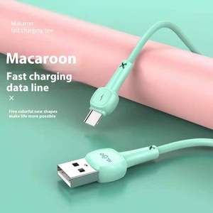 Fabrika özelleştirilmiş Macaron tip-c hızlı şarj kablosu Android ve Apple cep telefonları için özel Logo TPE ceket - Product Image 4