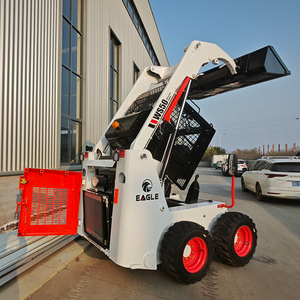 Mesin Kubota Diesel Skid Steer <span class=keywords><strong>Loader</strong></span> 4*4 roda <span class=keywords><strong>Mini</strong></span> pemuat Cina Skidsteer untuk dijual di Amerika dan Eropa - Product Image 5