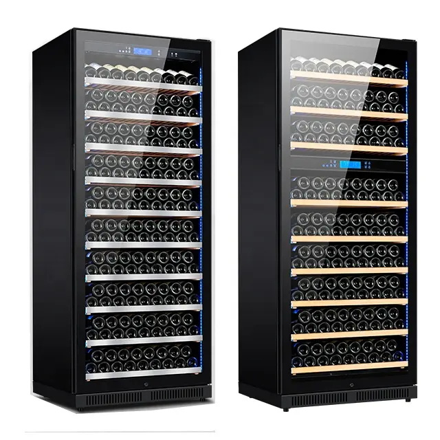 300 Aço Inoxidável garrafa de Dois Metros de Altura Gabinete Vinho Tinto Refrigerador de Vinho Tinto Para O Restaurante Do Hotel Loja de Vinhos