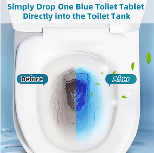 Tùy Chỉnh Màu Xanh Bong Bóng Khối Nhà Vệ Sinh Bát Sủi Máy Tính Bảng Loại Bỏ Vết Nhà Vệ Sinh Cleaner Máy Tính Bảng - Product Image 5