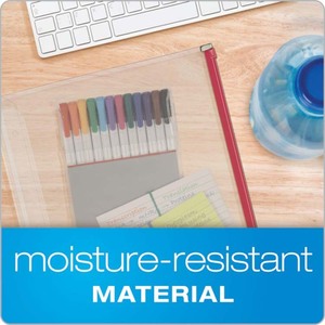 Rõ ràng thư mục PVC 3-lỗ đấm phù hợp với đầy đủ thư 8-1/<span class=keywords><strong>2</strong></span> "x 11" tấm thẻ bảo vệ nhựa nhiều màu Dây Kéo Túi Chất kết dính - Product Image 5