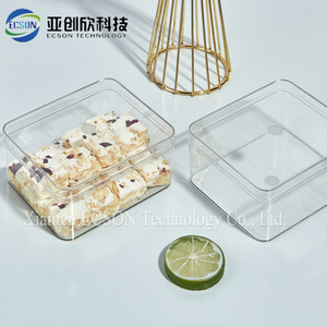 Food Grade PET Plastic Box Pastry <strong>Chicken</strong> Rolls Meat <strong>Preserved</strong> Dim Sum Packaging Transparent Rectangular Box - Product Image 6