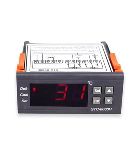 STC-8080H регулятор температуры холодильник термостат цифровой дисплей Микрокомпьютер регулятор температуры 220 В черный 1 комплект - Product Image 1