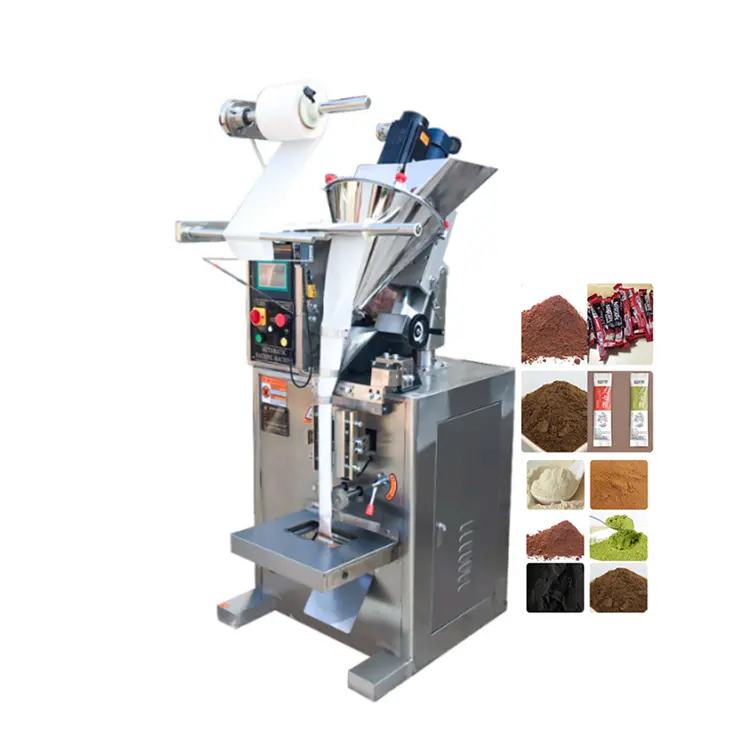 Machine d'emballage automatique de sachet de bâtonnets de cacao en poudre remplissage tarière de sucre sachet de 5g sachet de protéines de lait en vrac en poudre