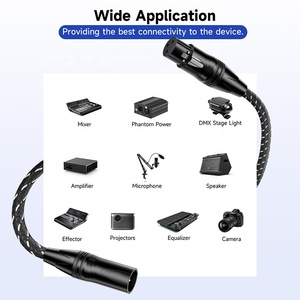 3-poliges XLR-Audio mikrofon kabel XLR zu XLR 3FT 5FT 6FT 10FT 15FT 20FT 25FT 30FT 50FT 75FT 100FT 150FT 200FT 300FT - Product Image 6
