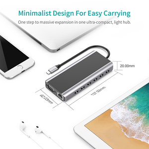 WFYEAR USB 3.0 yerleştirme istasyonu Hub ile 10W kablosuz şarj USB2.0 portları 480Mbps veri aktarım hızı Hub dinamo USB şarj - Product Image 4