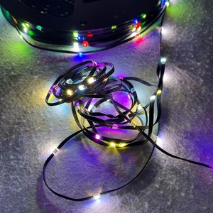 WS2812 LEDシードピクセルストリングライトDC5V/12V 1000ct RGBWフルカラーピクセルICアドレス指定可能3ピンブラックワイヤー屋外IP65 100m - Product Image 6