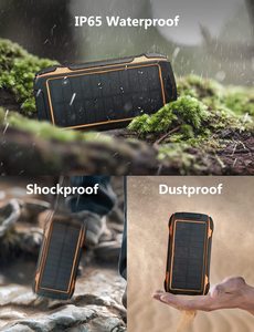 20000mAh Solar Power Bank with PD 18W QC 3.0 Quick Charge 5 <strong>Output</strong> &amp; <strong>Input</strong> IP65 Waterproof Built-in Bright Flashlights - Product Image 6