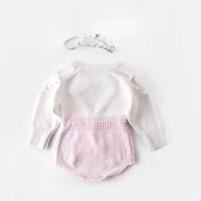 Aby-suéter de manga larga hecho a mano para niña, ropa de amor, 2023