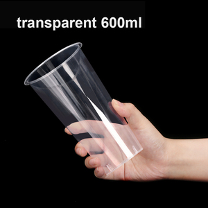 Custom Logo Disposable Plastic U <strong>Cups</strong> 500ml 600ml 700ml Single Wall Style for Milk Tea and Smoothie Packaging Clear Smooth - Product Image 5