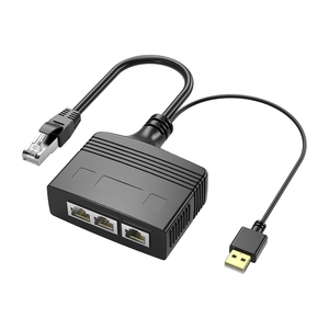 1000Mbps rete LAN Splitter 1 maschio a 3 adattatore di rete femmina RJ45 Ethernet Splitter 1 a 3 adattatore di rete - Product Image 1