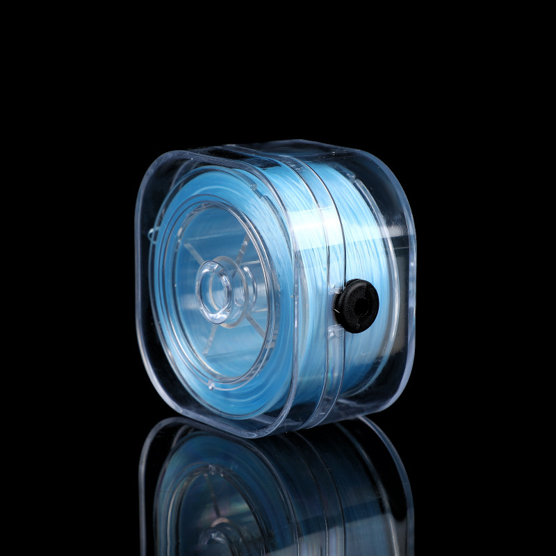 imported sky blue flat silk elastic thread-08mm-90m