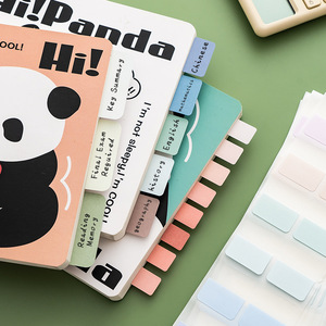 Bloc de notas adhesivas de bloque de notas personalizadas con impresión de borde de color para oficina o divisores de índice promocionales Memo Peds - Product Image 4