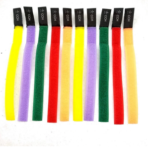 Custom Logo <strong>Colored</strong> Hook and <strong>Loop</strong> Fastening Straps Nylon Hook and <strong>Loop</strong> - Product Image 2