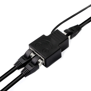 DIVISOR RJ45 ADAPTADOR RED LAN CABLE ETHERNET 1-2 VÍAS CONECTOR DUAL ENCHUFE - Product Image 2