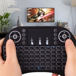Retroilluminato I8 Air Mouse Android TV tastiera Wireless 2.4G Air Mouse telecomando Touchpad per Smart TV BOX PC Gamepad telecomando - Product Image 5