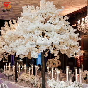 SMOOTHラージイベント背景テーブル装飾ツリー白い人工桜の木結婚式用 - Product Image 1