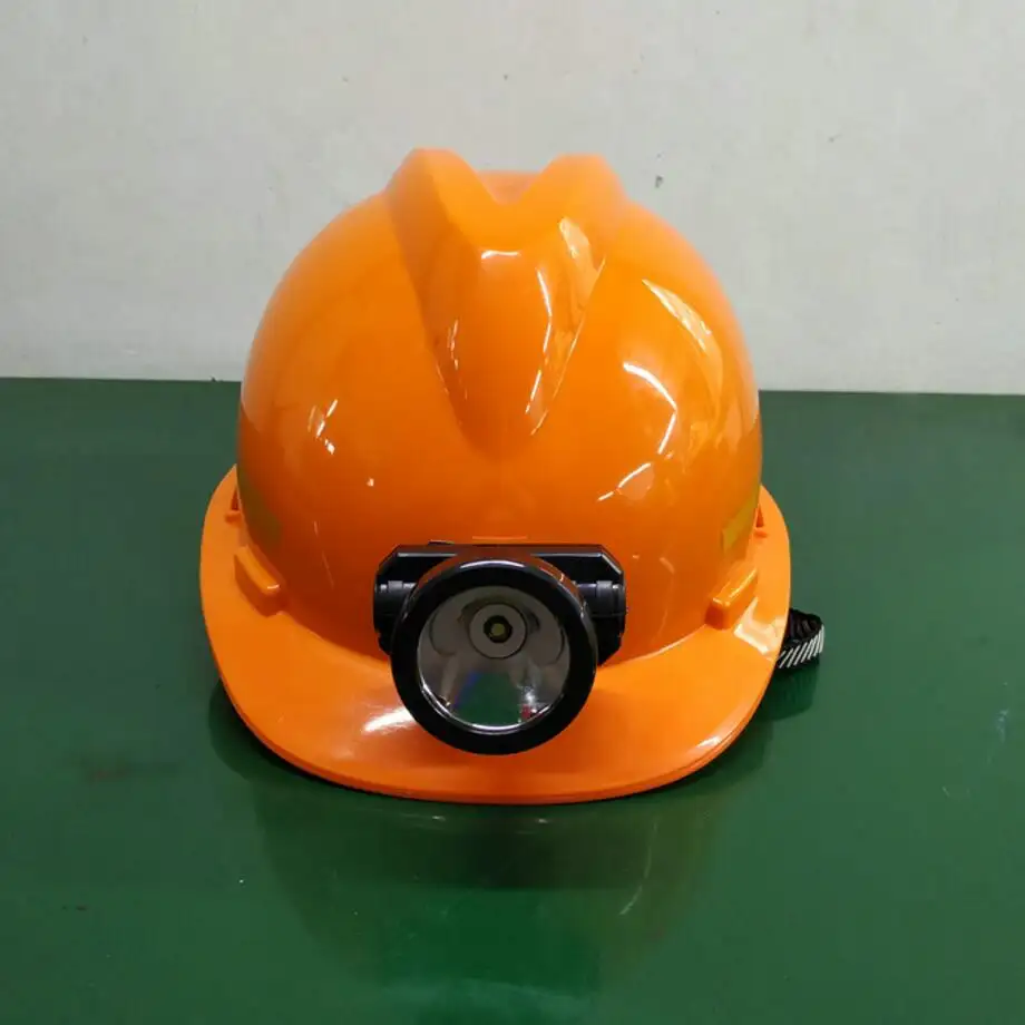Lámpara LED de cabeza para casco de seguridad montada, recargable, duradera, para minería y rescate de emergencia, logotipo personalizado