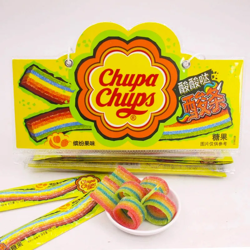 Venta al por mayor Chupa Chup Sour Candy Snack Gummies Caramelos exóticos