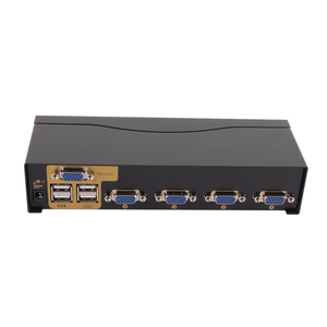 4K @ 30Hz4ポートUSBVGAKVMスイッチ (オーディオ付き) 4X1VGAKVMスイッチボタン/IRリモートコントロールスイッチング - Product Image 2
