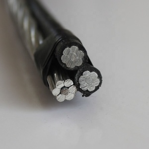 600/1000V Triplex hizmeti bırakma teli havai ABC kablosu Neritina 2x 1/0 + 1/0AWG - Product Image 2