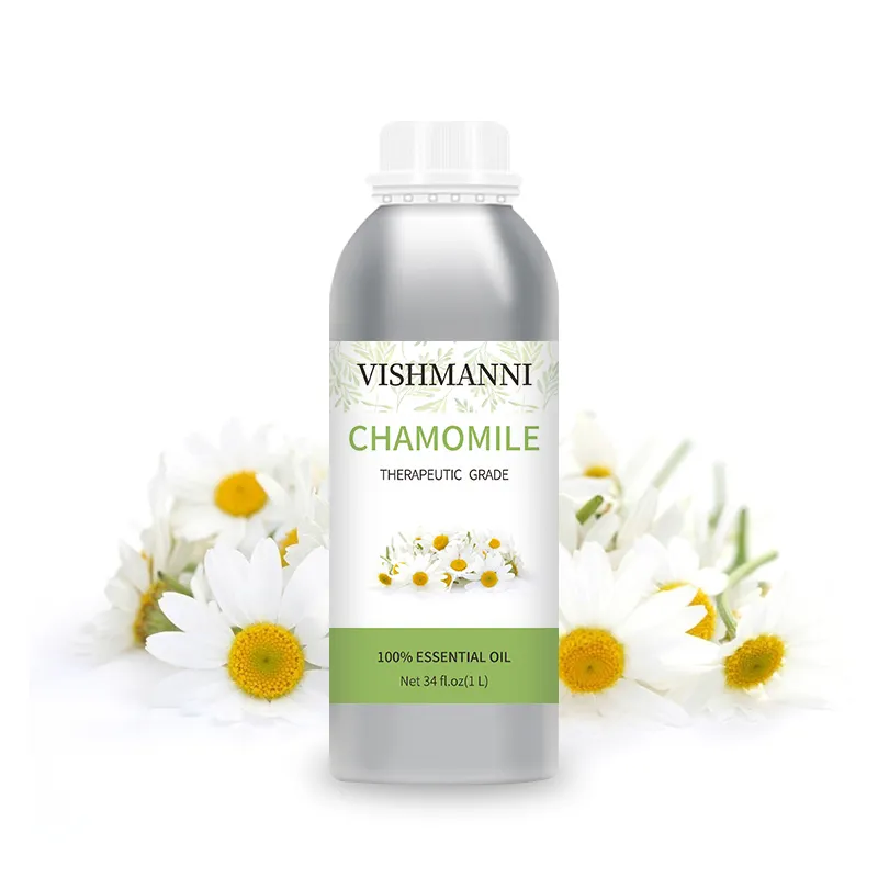 Minyak esensial Chamomile Aromaterapi 100%, minyak esensial Chamomile Romawi perawatan kulit wajah murni