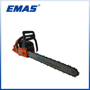 EMASプロフェッショナル品質58cc木材切断機中国製5800ガソリンチェーンソー、通常のバーとEMASチェーン付き