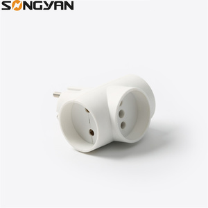 3 in1プラグアダプターAC電源ドイツ語2ピンプラグイン拡張ソケットアダプター - Product Image 4