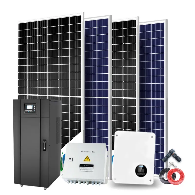 Inversor solar 4kw Venta al por mayor completo Sistema de generación de electricidad solar 10 kW en inversor de fase dividida fuera de la red