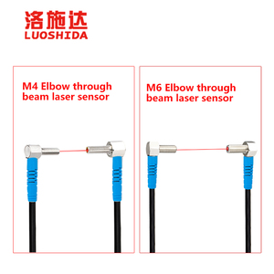 Sensor láser de tamaño Mini LUOSHIDA M4M6 Sensor de haz láser de codo Sensor láser de punto pequeño Distancia para detectar objetos pequeños - Product Image 5