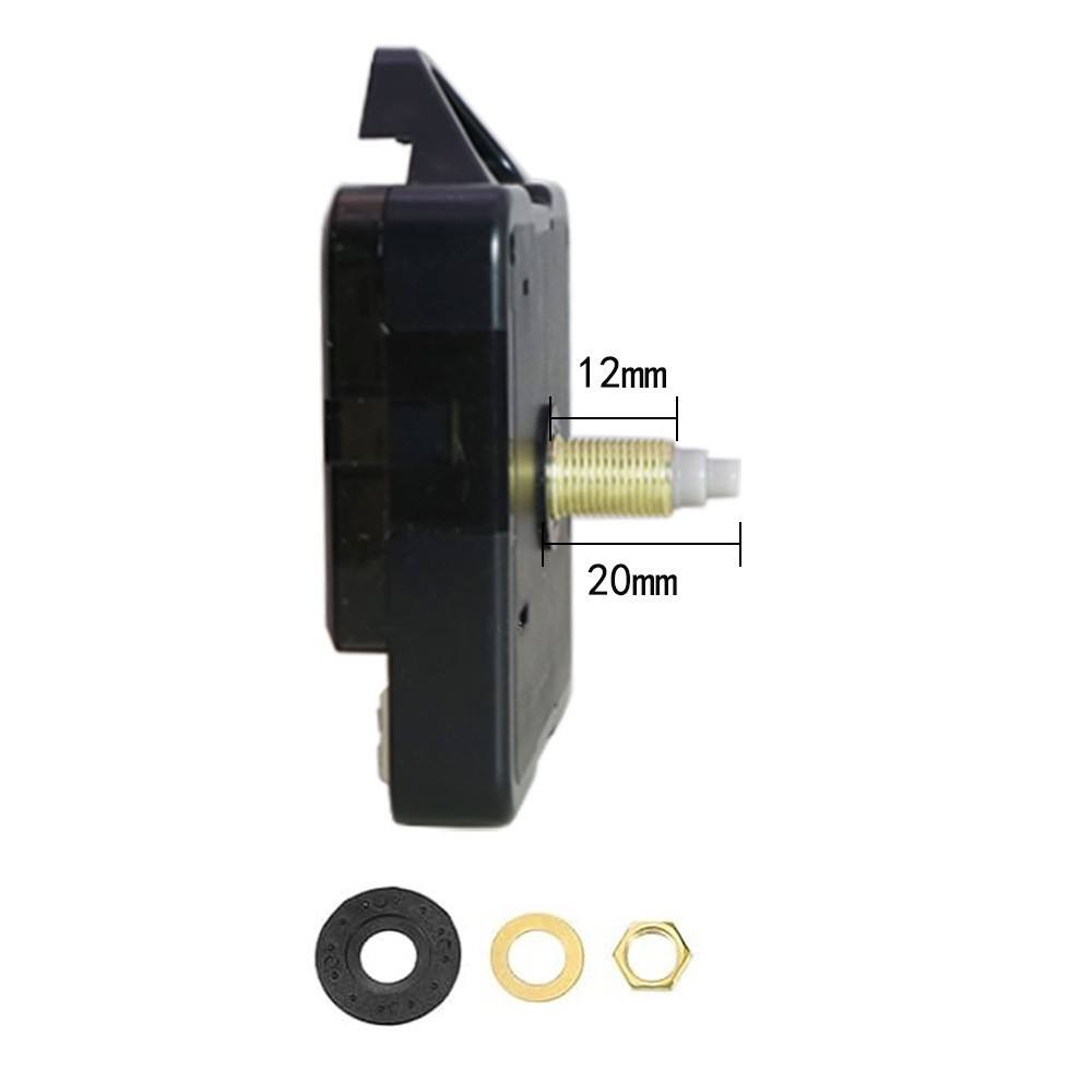 Mouvement d'horloge silencieux de 20 mm de longueur avec crochet