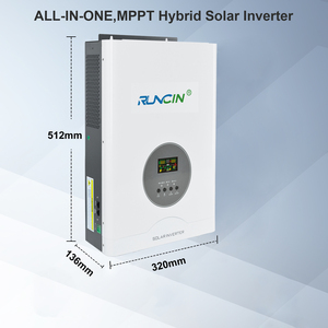 Runcin 10KW Inversor híbrido solar fuera de la red 48V Controlador MPPT 120A Cargador Salida de entrada con WIFI gratuito Fase dividida para el hogar