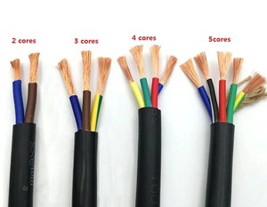 Fabrika fiyat bakır kablo kraliyet kablosu esnek kablo RVV 2 3 4 5 çekirdek 0.75 1 1.5 2.5 4 6mm elektrik PVC güç kablosu tel - Product Image 3