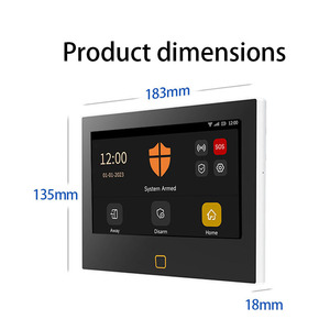 4G GSM WIFI Sistema de seguridad para el hogar Alarma Smart Home Alarma antirrobo Tuya Sistema seguro Pantalla de alta definición Red dual - Product Image 2