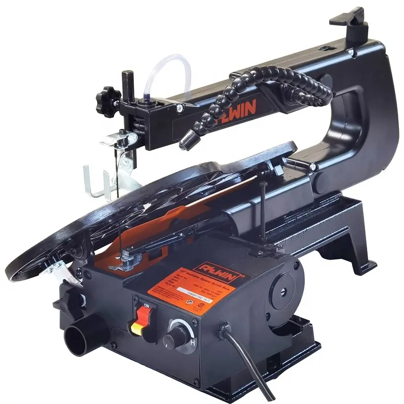 Máquina de sierra de madera para carpintería, máquina de desplazamiento de velocidad variable con luz, Cambio rápido de hoja, bricolaje