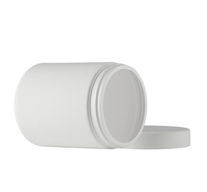 Plastic <strong>canister</strong> with lid 32oz hdpe black soft touch food supplements packaging plastic screw cap Aplus Packaging