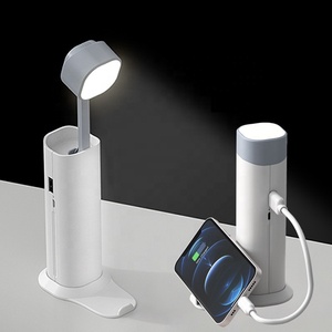 New 4 in 1 Portable Flashlight Folding Rechargeable LED Reading <strong>Lamp</strong> with Power Bank - Product Image 1