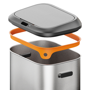 Electric Touchless Stainless Steel Recycling <strong>Bin</strong> Rectangular Standing Waste <strong>Bin</strong> with Sustainable Features Smart Touchpad <strong>Design</strong> - Product Image 5