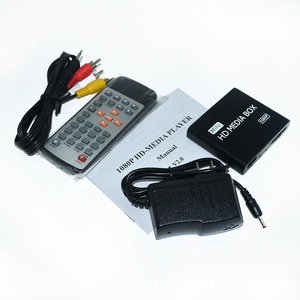 Mini Full 1080P HD <strong>Multi</strong> Media Player TV BOX 3 <strong>Outputs</strong> VGA/AV USB &amp; SD Card HDD Player Media Player Center + Remote <strong>Control</strong> - Product Image 2