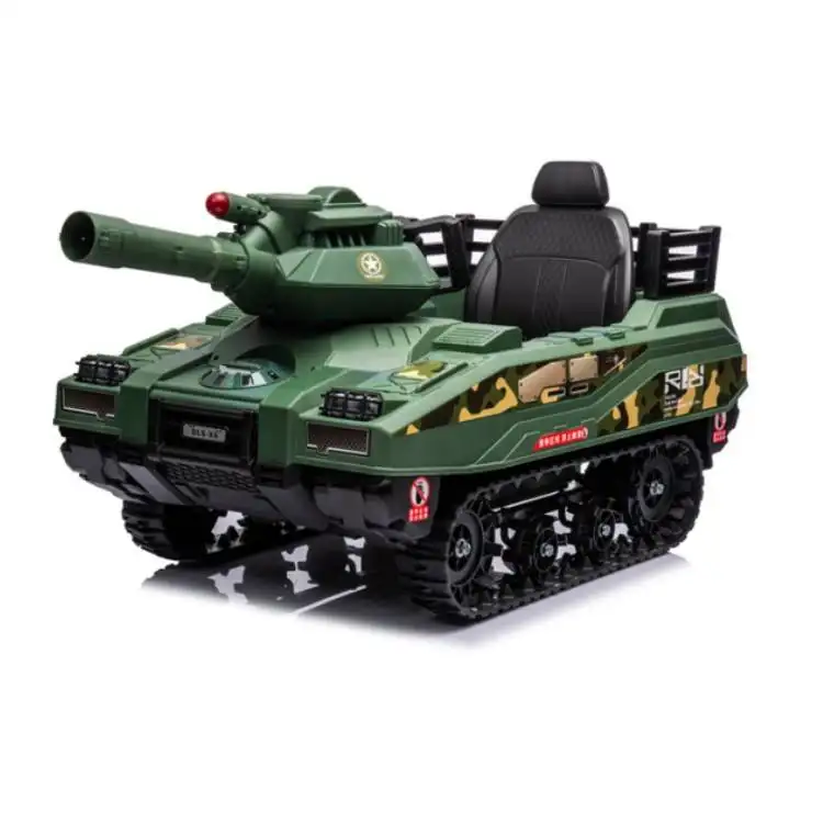 LTA Novo Modelo Double-drive Ride on Car 12v 24V Battery Operated crianças Ride on Tank Car Fire with Shells